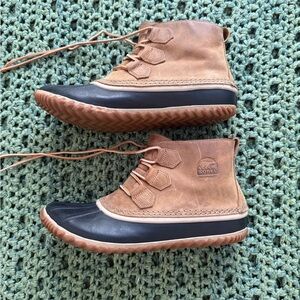 Sorel Women’s Out N About Brown and Black Boots